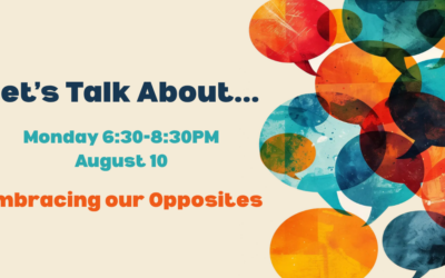 Let’s Talk About..Embracing Our Opposites (08-10-2026)